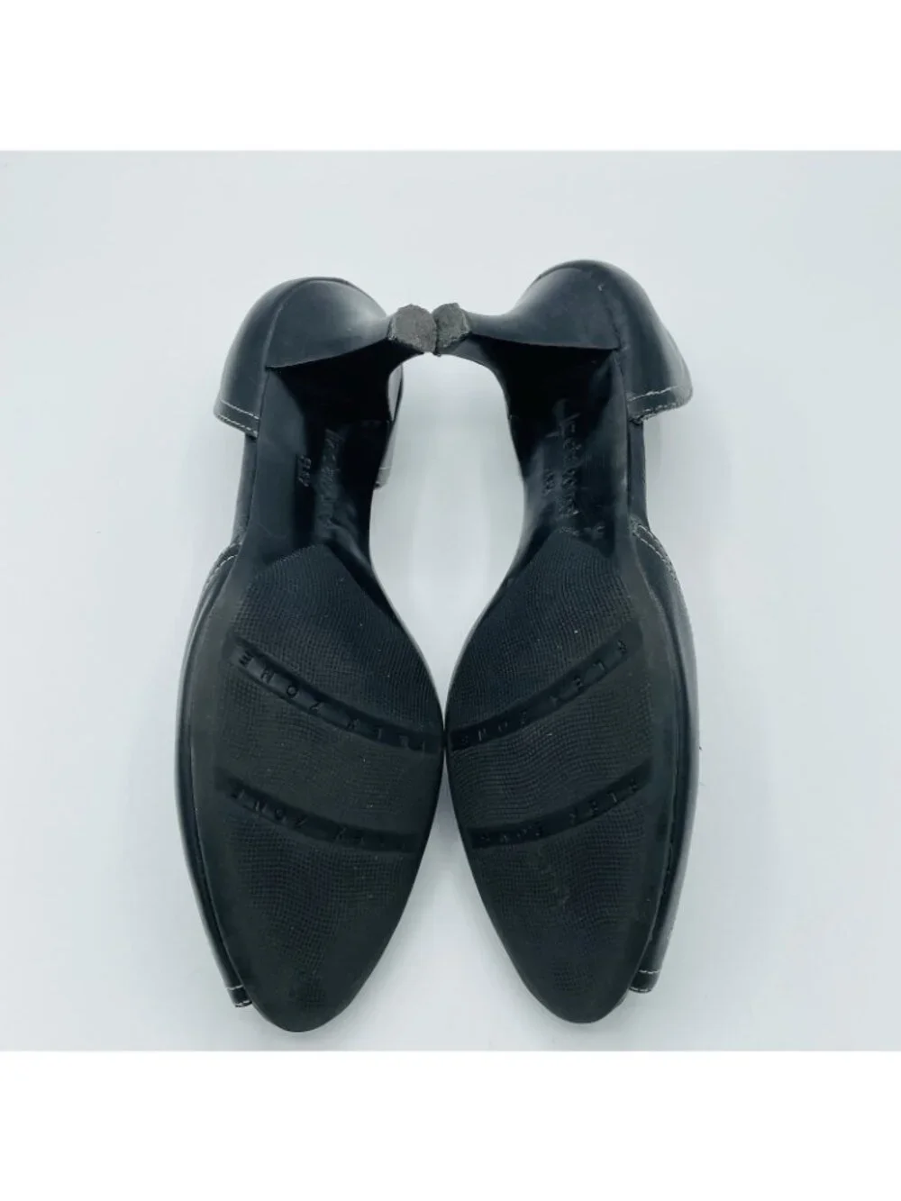 Liz Claiborne Shoes Women Size 9 M Black Leather Giselle Heels Slip On D'Orsay